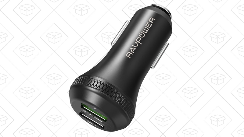 RAVPower QC 3.0 Dual Car Charger, $6 with code SHES5GA5
